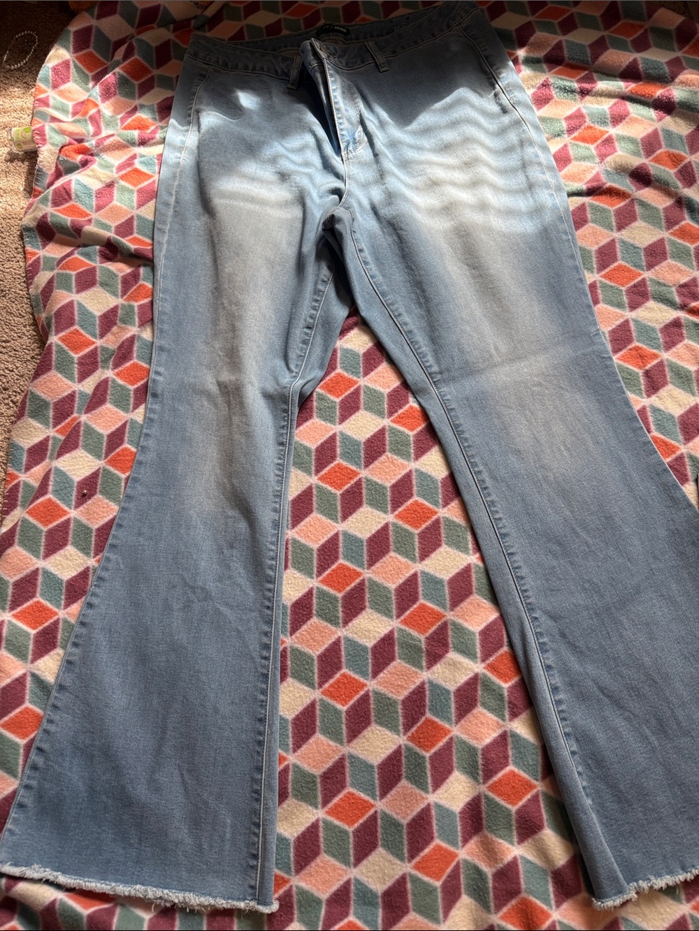 Light Blue Women's Flared Jeans - Classic Denim